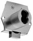 11 Grade 1 performance requirements Material: Zinc die cast cylinder housing, steel back plate and steel case Cylinder length: 1-1/16" or 1-3/8" Barrel diameter: 1-1/8" Key-retaining: Available for