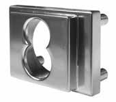 figure (a) allows for flush mounting of the cabinet lock face with face of cabinet Increases