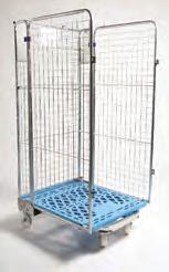 capacity Full Security Plastic Base 737mm (w) x 860mm (d) x 1676mm (h) Tube frame construction 3mm thick mesh on