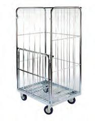 Laundry Cage SSG007 960mm(w) x 665mm(d) x 1660mm(h) 4 Sided weld rigid cage with drop down gate 25mm diameter tube frame with rod or mesh