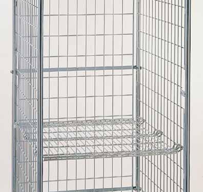 Fold-up wire mesh shelf 4.492.03.03 2 maximum per trolley (fitted at the factory).