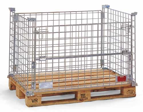 FOR STANDARD PALLETS FOR 1200 x 800 PALLETS When fitted on a 1200 x 800 pallet, the Caddie pallet converter maximises the use of storage volumes.