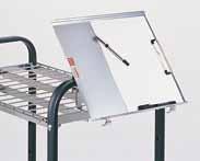 This model can be fitted as a fixed tray, which can be used to hold small articles, or as a lifting surface in the upper section, providing more flexible use and enabling easy loading and unloading