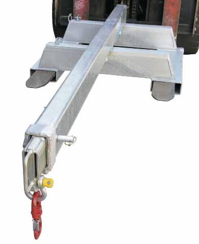 hydraulic fork positioners. The wide pocket option is available on all 2.5 tonne and 5 tonne jibs. Note: All 7.5 tonne and 10 tonne jibs are manufactured with wide pockets as standard.