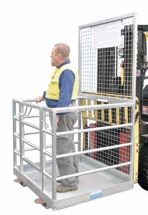Forklift Attachments Flatpack Work Platforms for on-site assembly Type WP-N Work Platform The WP-N Work Platform has been designed for forklift use to safely carry out tasks of short duration and
