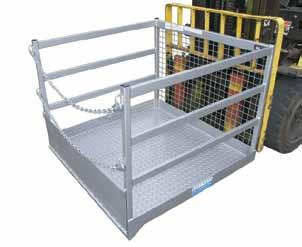 Forklift Attachments Goods Cages Type WP-GC Goods Cage The WP-GC forklift goods cage