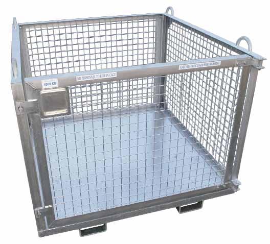 Crane & Overhead Lifting Goods Cages Type CSPN-01 Goods Cage Safely convey loose or