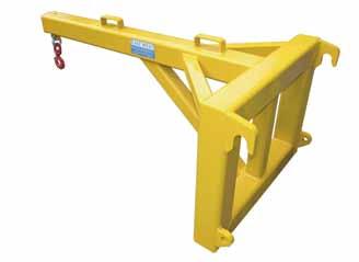 Quickhitch & Telehandler Jib Attachments Type SHP-EXT Extended Single Hook Jib Manufactured to suit