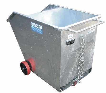 Waste & Storage Bins Forklift Tipping Bins Type FSB Tipping Bin A light weight and cost effective bin suitable for