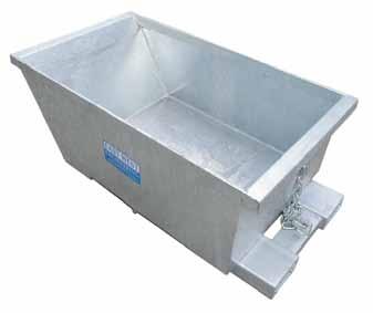 Waste & Storage Bins Forklift Tipping Bins Type SSD Tipping Bin A low profile, compact bin for use in confined areas.