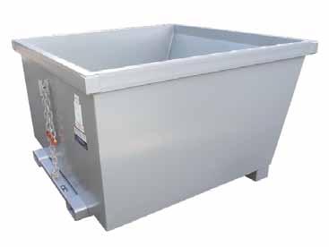 Waste & Storage Bins Forklift Tipping Bins Type JSD Tipping Bin These are bulk capacity bins for heavy waste, with