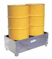 of Drums Width Depth Height Spill Capacity (litres) Unit Weight (kg) SL 1 1 810 760 490 240 55 SL 2 2 1210 610 440 250 60 SL 4 4 1210 1210 265