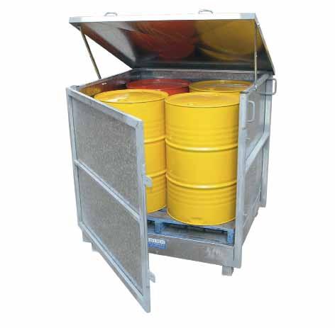 Spill Bin With an additional lid, the SL4/CDL offers total protection from the elements, making it perfect for outside