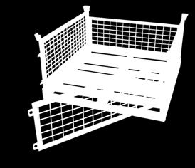 Pallet Cage is designed for safe storage and transport of loose or packaged goods.