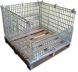 Storage Cages / Trolleys / Pallets Pallet Cage Type WMP-01 Wire Mesh Pallet Cage The WMP-01 Wire Mesh Pallet