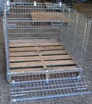 When fitted with Pallet the cage can be stacked 2 high when fully loaded or 4 high when empty, making the