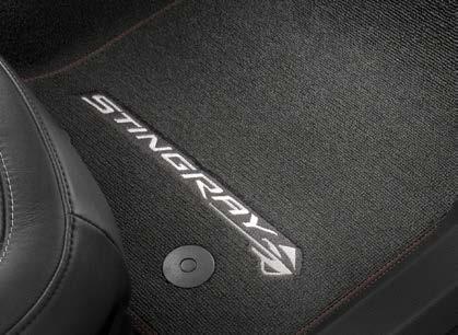 GRAND SPORT LOGO PREMIUM CARPETED JET BLACK CARGO MAT Available for coupe and convertible.