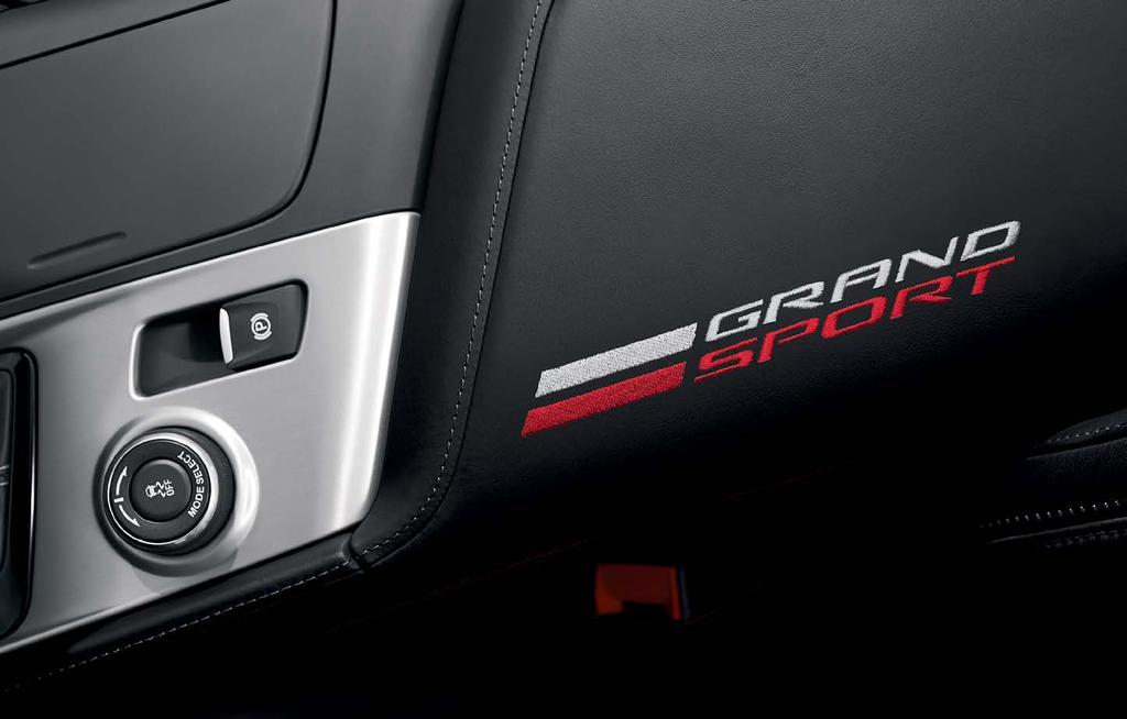ACCESSORIES UNCOVER THE POSSIBILITIES. 2 GRAND SPORT FLOOR CONSOLE LIDS. LEATHER WITH GRAND SPORT LOGO Fits all MY 8MY Grand Sport models. Shown in Black. P/N 84989. MSRP*: $29.