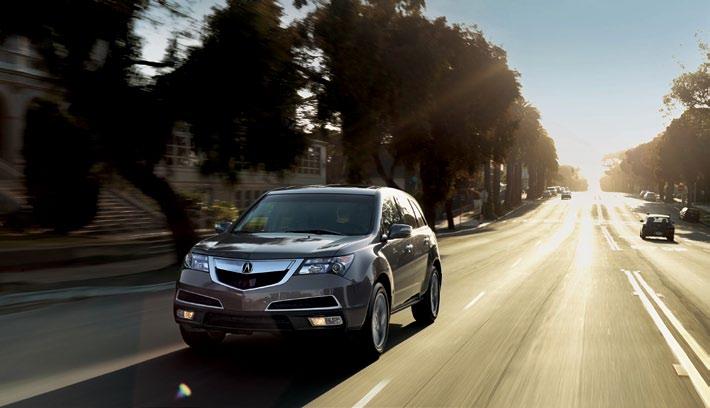 HANDLING Available Active Damper System 4-Wheel Independent Suspension Rigid Chassis The MDX delivers a ride that is every bit as exciting as it is confidence-inspiring.