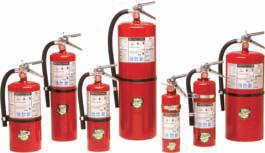 ABC DRY CHEMICAL HAND HELD STORED PRESSURE FIRE EXTINGUISHERS FEATURES: Monoammonium Phosphate based dry chemical agent. Rated for use on A, B, and C class fires.