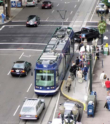 Rapid Starter segment for future light rail system Light rail / streetcar interoperability (shared line segments) Track alignment within the street will also vary, the options including side running,