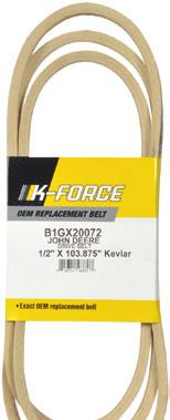 K-FORCE TURF BELTS Our K-Force Belts are