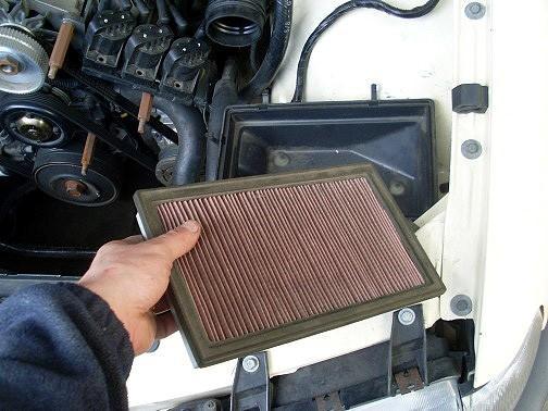 Step 3 - Lift out the air filter element by