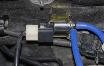 INSTALLING THE REMOTE EXHAUST VALVE CONTROLLER Step 11: Plug the end of the wiring harness from the control module into the solenoid vacuum