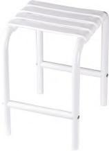 047632 Foldaway shower seat, large Réf. 047633 Shower stool Ref. 047650 grab Bars White & chrome-plated finish Straight bar Ref.