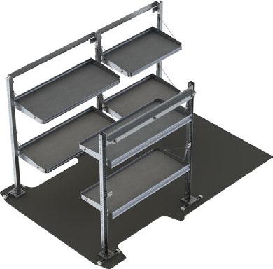 6 hrs Yes 84-3051 84-2148 2 84-7111 27" 84-2148 2 Qty Part # Description 2 84-2136 Fold-Away Shelf Tray with Gas Shocks and Hardware 4 84-2148