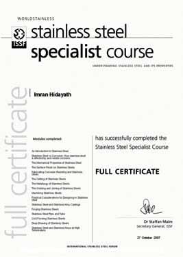 Student Certification SERVICES - Flat Products Processes SERVICE PROVIDED MATERIAL SPECIFICATIONS Material Thickness 0.5-3.