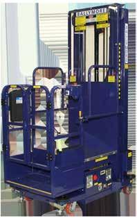 FOOTPRINT W x L 36 x 54 42 x 54 43 x (LOWERED) Power Stocker s optional sensing system creates a safety zone perimeter around the lift when in the raised position.
