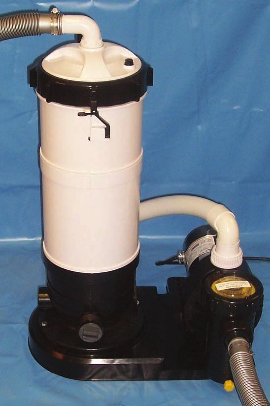 PRESSURIZED DIATOMACEOUS EARTH FILTER SYSTEM This filter system is designed for use with aboveground and semi-inground swimming pools.