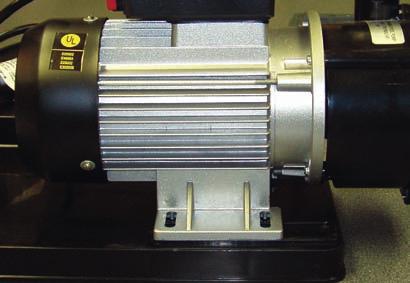 2A. CRADLE STYLE MOUNT Pumps with cradles located directly under the motor (see left) should be aligned with the holes inside the raised area of the base.
