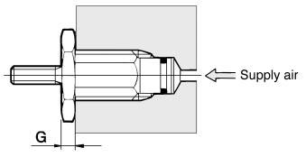 eries Recommended Mounting Hole imensions for Plug Mounting tyle When plug mounted Machining dimensions for Mounting