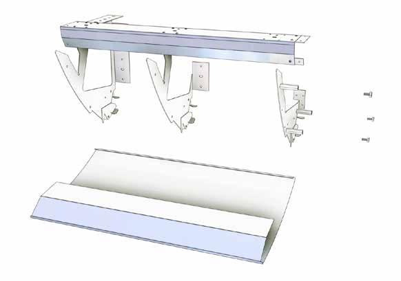 Use s are used to conceil the pipes and ductwork associated with a chilled beam. The connection cover consists of a coverplate, mounted by brackets to the ceiling and the wall.