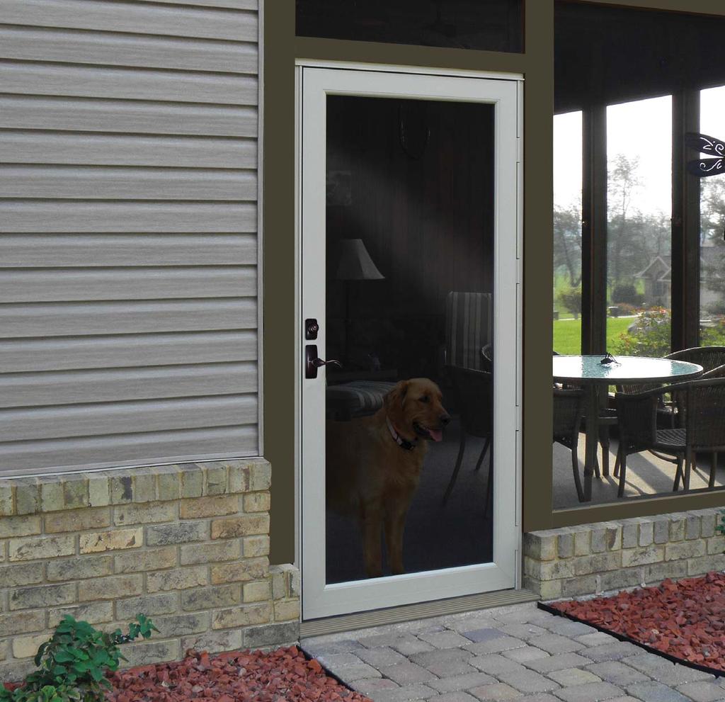 Select one of our doors with heavy-duty, non-removable stainless steel