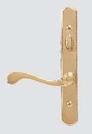 Availability Exterior Handle Styles LIFETIME Bright Brass Interior handle finish matches exterior handle Available as an