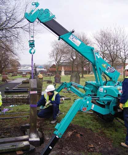However, recent Health & Safety changes affecting the work carried out in graveyards - or more to the point, the decision to enforce this legislation - has resulted in the company looking at safer
