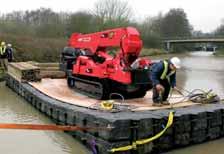 By using the pontoon, devised by GGR, it avoids these issues as well as avoiding damage and subsidence to the path.