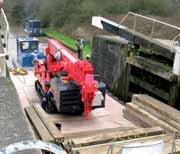 Canal lock chambers generally have two widths - 4.6 metres and three metres - while the largest gates weigh more than four tonnes.