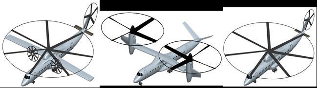 15 not fully optimized, and the fundamental mission, which involves a relatively high payload (90 passengers or about 8 tonnes) carried over a range of 500 nm, does not favor a helicopter concept of