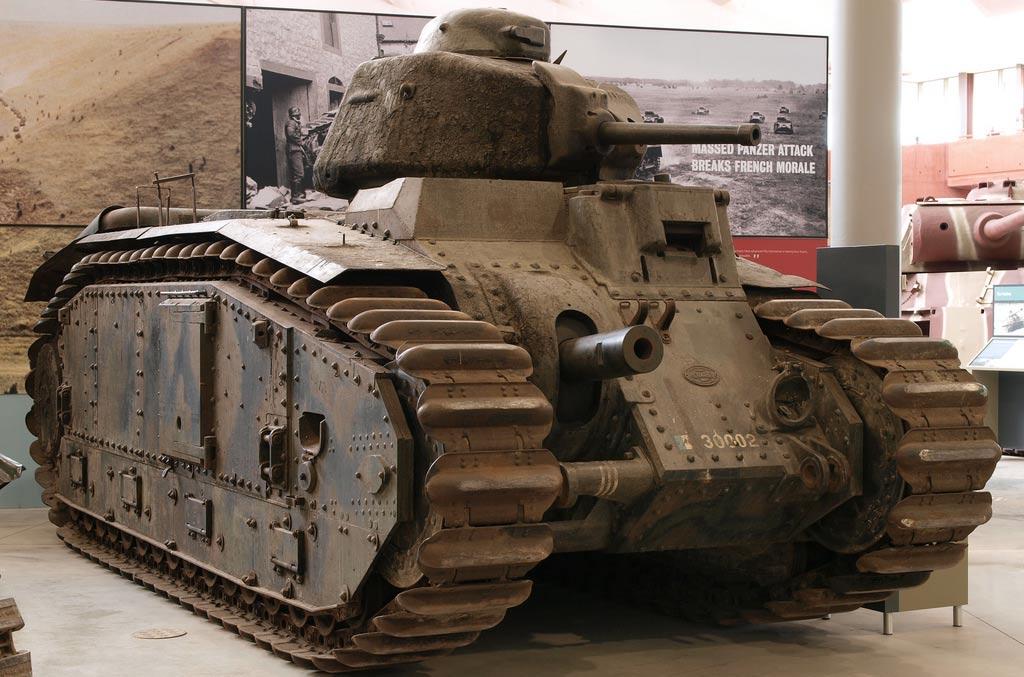 com/photos/megashorts/3513586260/in/set-72157609057315170/ B1 bis Bovington Tank Museum (UK) This vehicle was captured by the Germans in 1940, who fitted extra