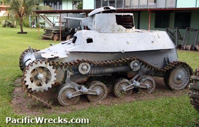 html Type 97 Te-Ke Kokopo War Museum, Kokopo, Rabaul (Papua New Guinea) This tank was previously on display