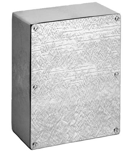 Screw Cover Gasketed Boxes Type 3 Boxes and A90GS Application Designed for use as a wiring box, junction box, pull box, and terminal box in many indoor or outdoor applications where dust or moisture