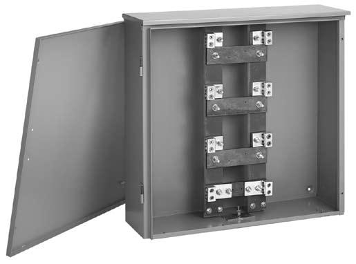 400-800 Amp Current Transformer Cabinets (for Window-Type Current Transformers) CT Cabinets and Terminal Boxes A90CT Application These Current Transformer Cabinets provide Type 3R protection and a