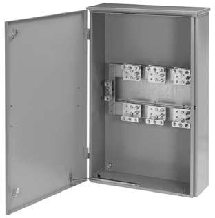 Current Transformer Cabinets CT Cabinets and Terminal Boxes A90CT 400 and 800 Amp Bar-Type Current Transformer Mount with Line/Load Lugs Features Lift-off