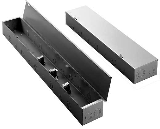 Type 1 Splitter Trough Canadian Cabinets and Splitters S90T Application Used in indoor applications for cabling electrical power distribution, allowing feeder circuit conductors to be split into
