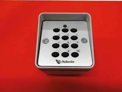 Rollerdor RD77 Econ Roller Garage Door WIRELESS KEY PAD (ONLY AVAILABLE WITH SAFETY EDGE SYSTEM) INSTALLATION Fit directly to the wall using the 2 fixings making sure it is level and square with the