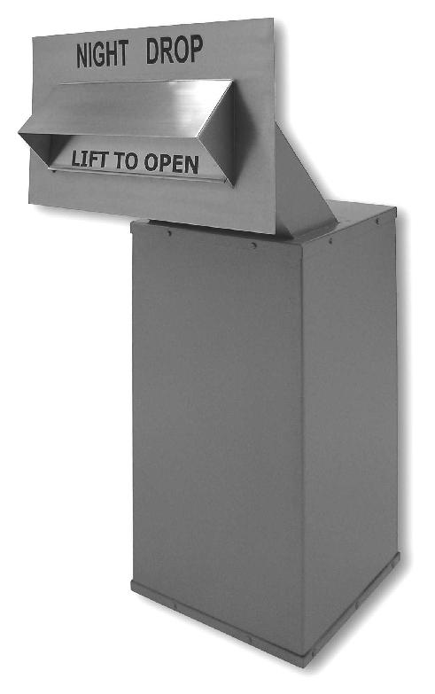 MODEL MDU Walk-up In-Wall For Large Item Delivery WALK-UP MDU Model MDU-Material Depository Unit includes: Model MDU - A locked chest that is 18 x 18 x 32 inches high and made of heavy gauge steel